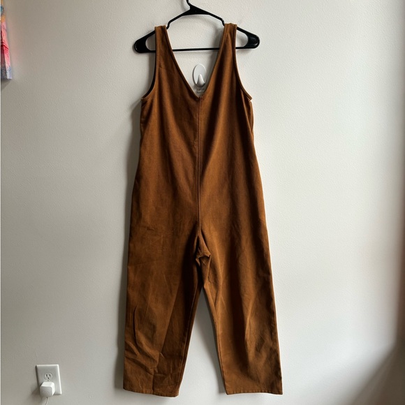 Merna Maita | Heavy Cotton Twill Jumpsuit - Caramel - Picture 4 of 7